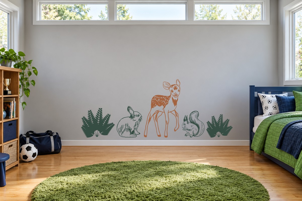 Deer & Woodland Neighbors recommended arrangement