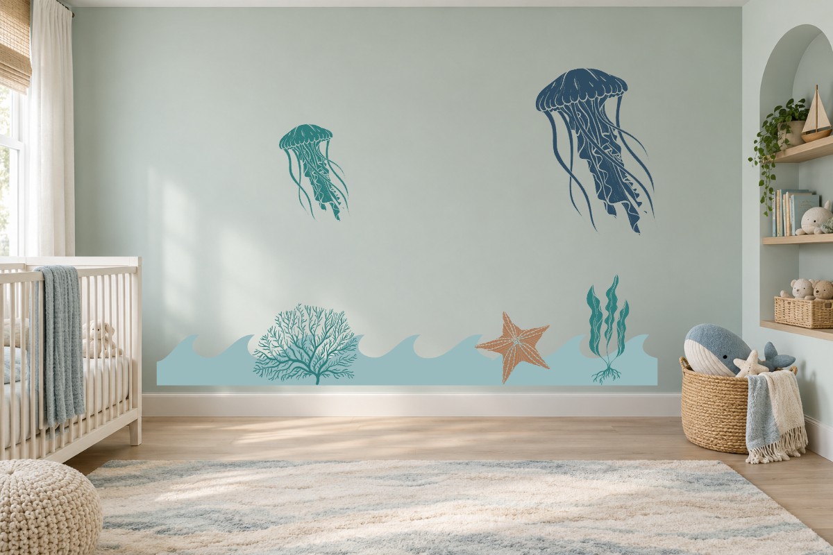 Jellyfish Blue Lagoon recommended arrangement