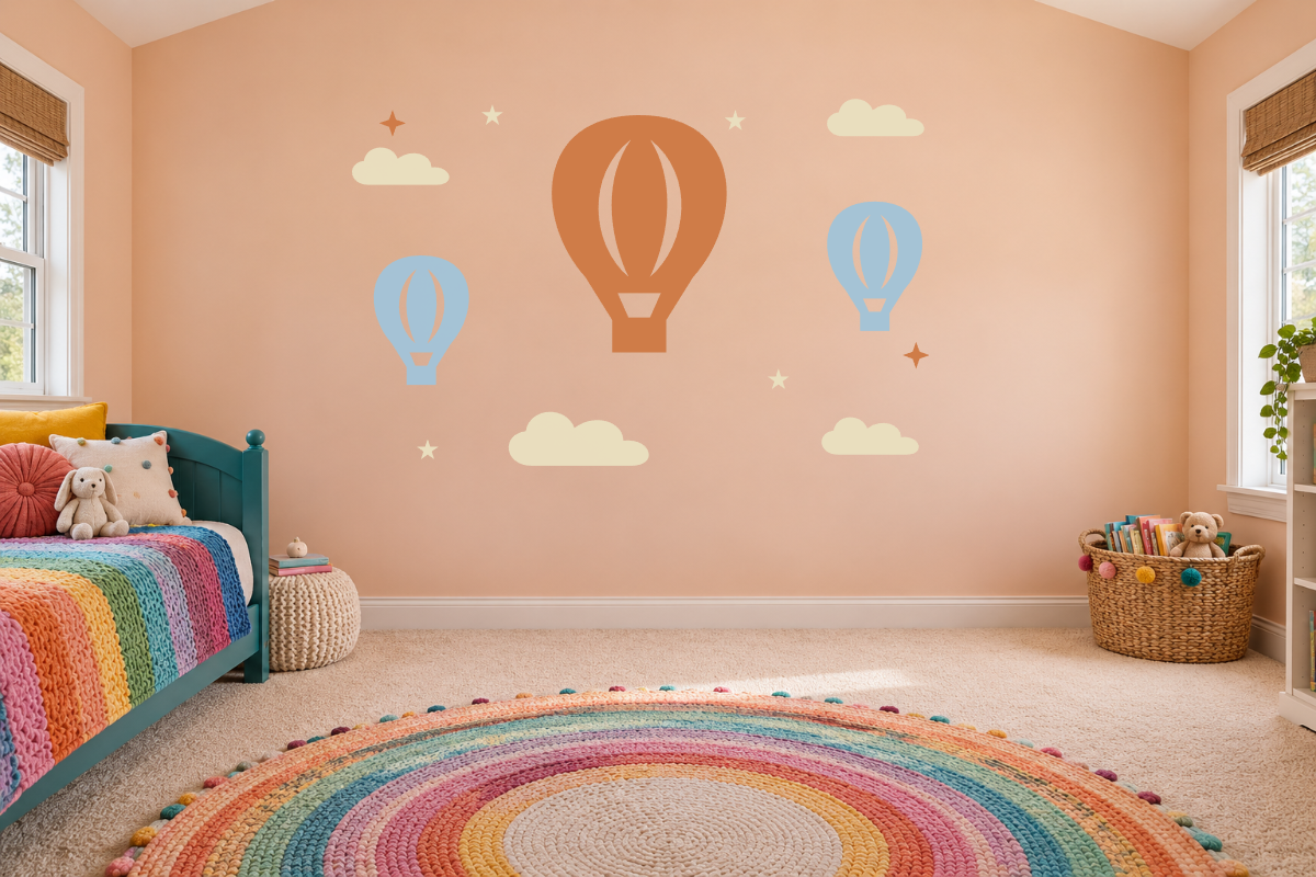Balloon Daydream — exact recommended kit arranged in a kids’ room