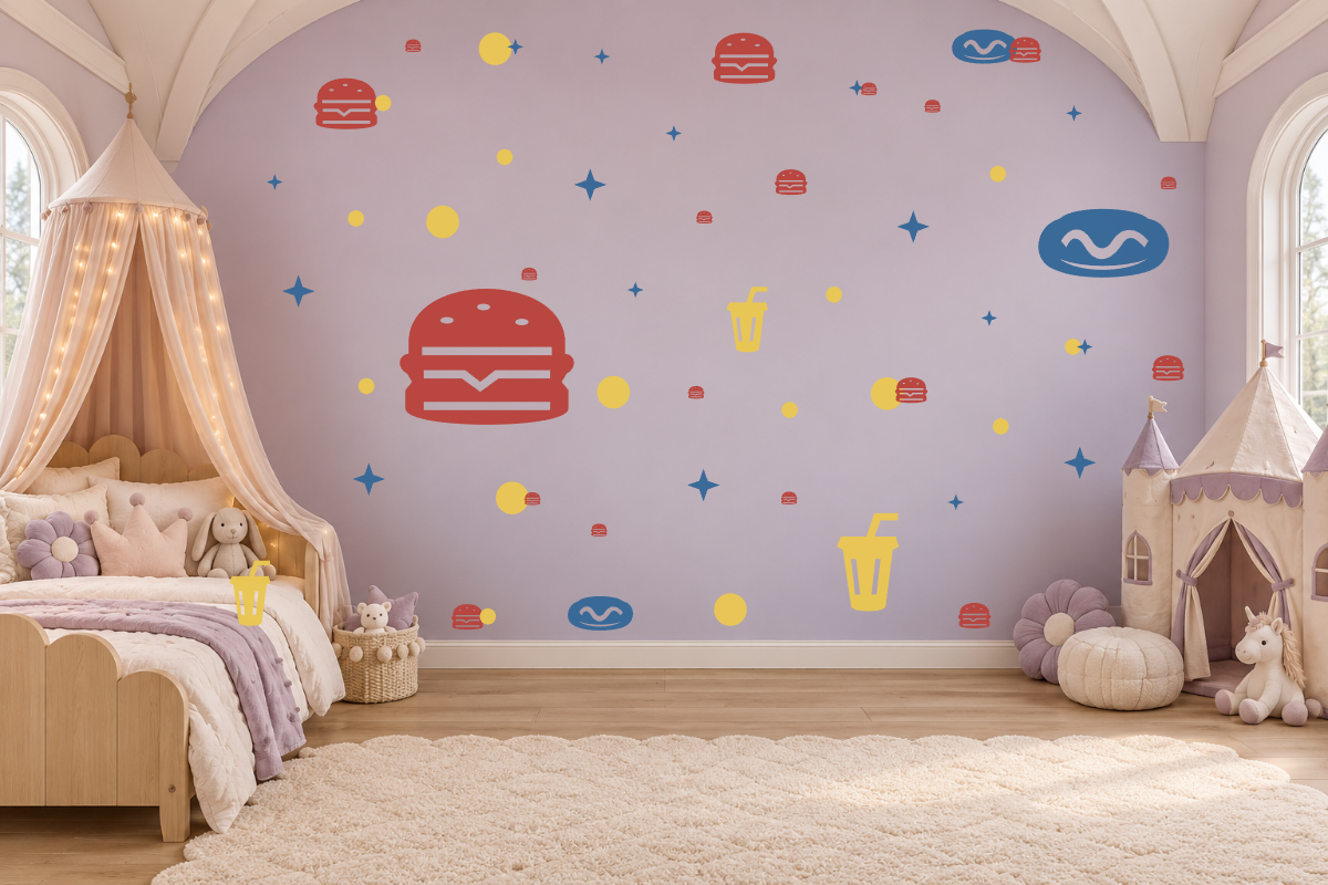 Diner Delights — exact recommended kit arranged in a kids’ room