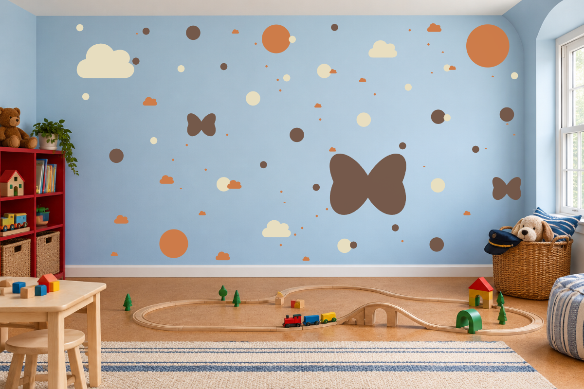 Flutter and Float — exact recommended kit arranged in a kids’ room
