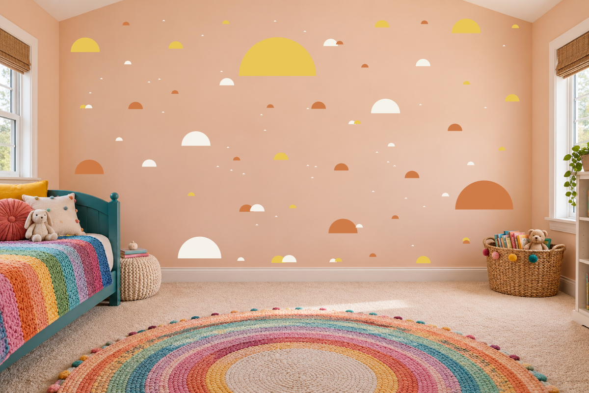 Half-Circle Happy — exact recommended kit arranged in a kids’ room