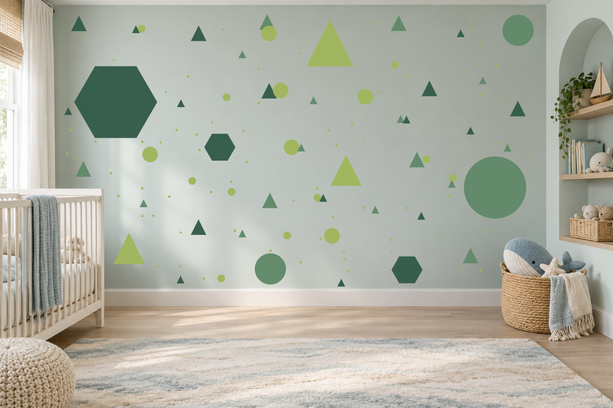 Hexagon Haven — exact recommended kit arranged in a kids’ room
