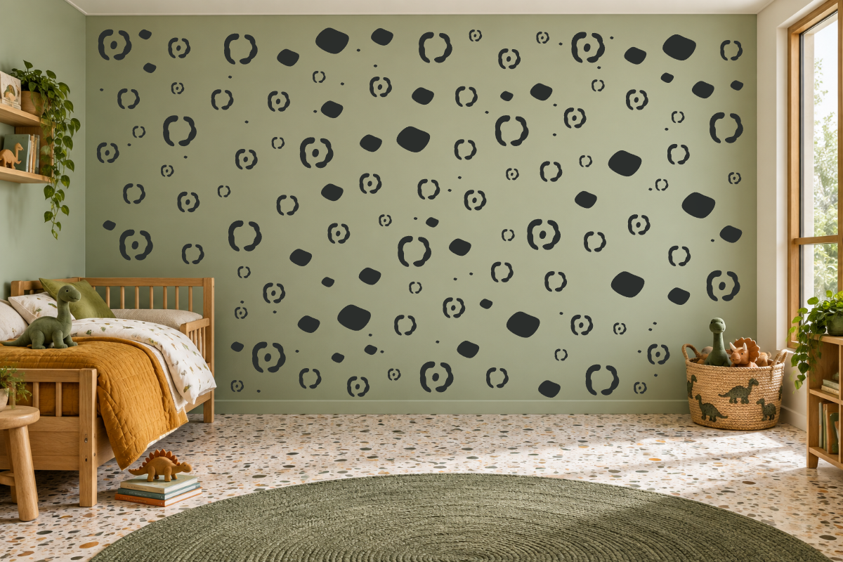 Jaguar Jungle Print — exact recommended kit arranged in a kids’ room