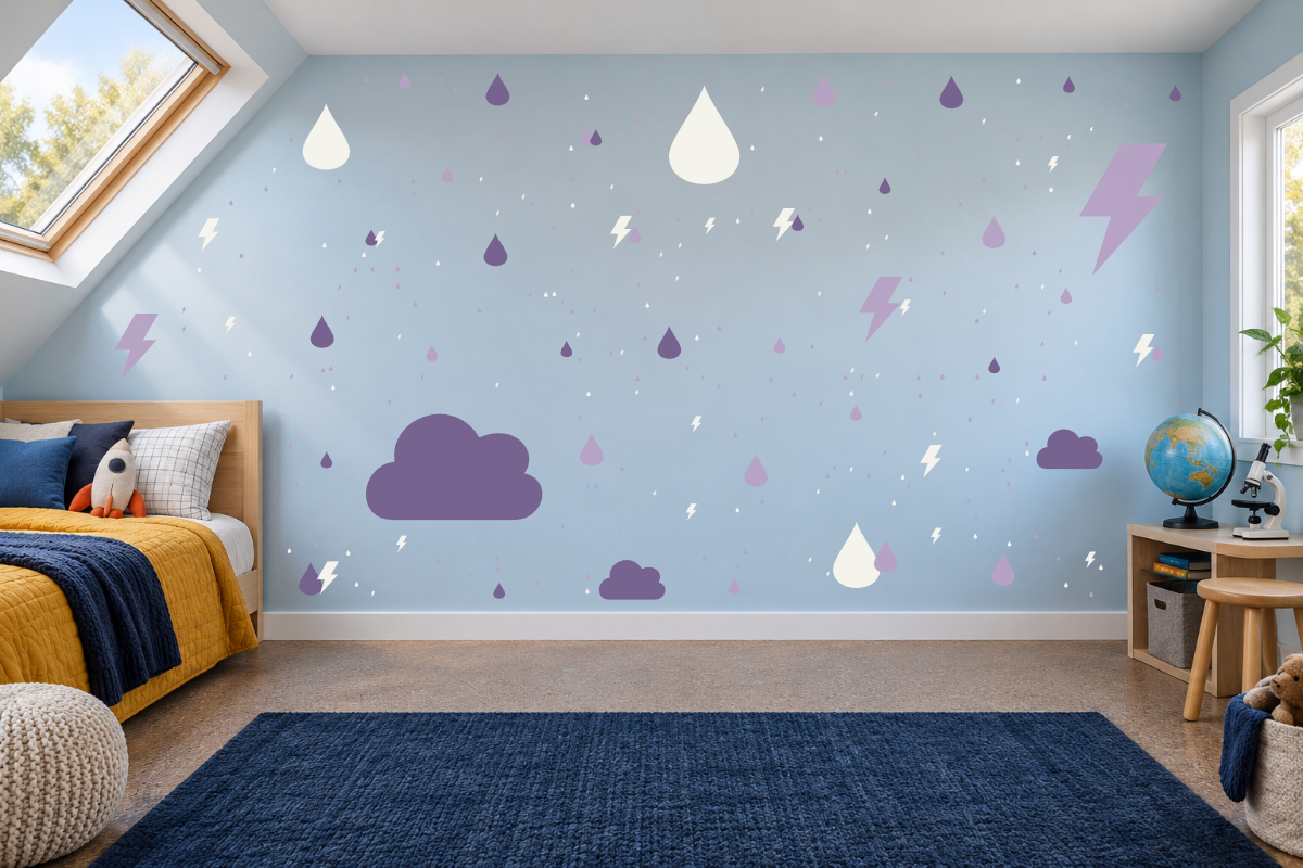 Little Storm Chasers — exact recommended kit arranged in a kids’ room