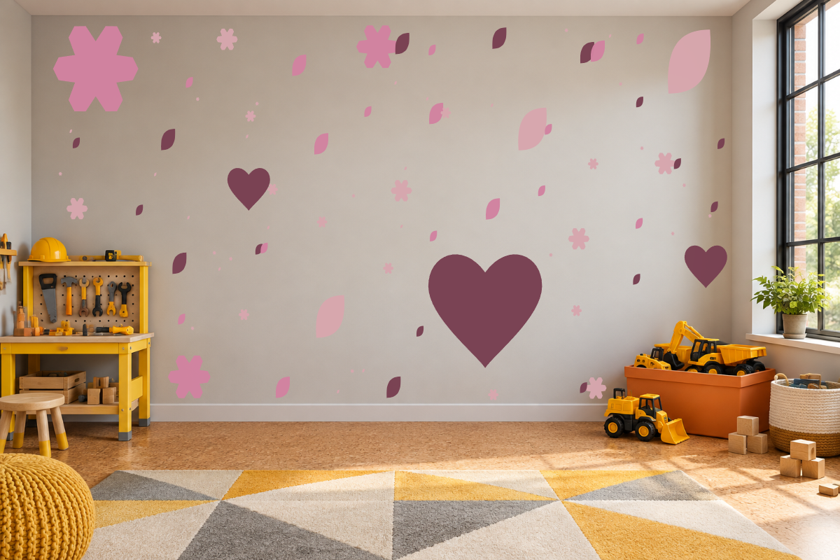 Love Grows — exact recommended kit arranged in a kids’ room