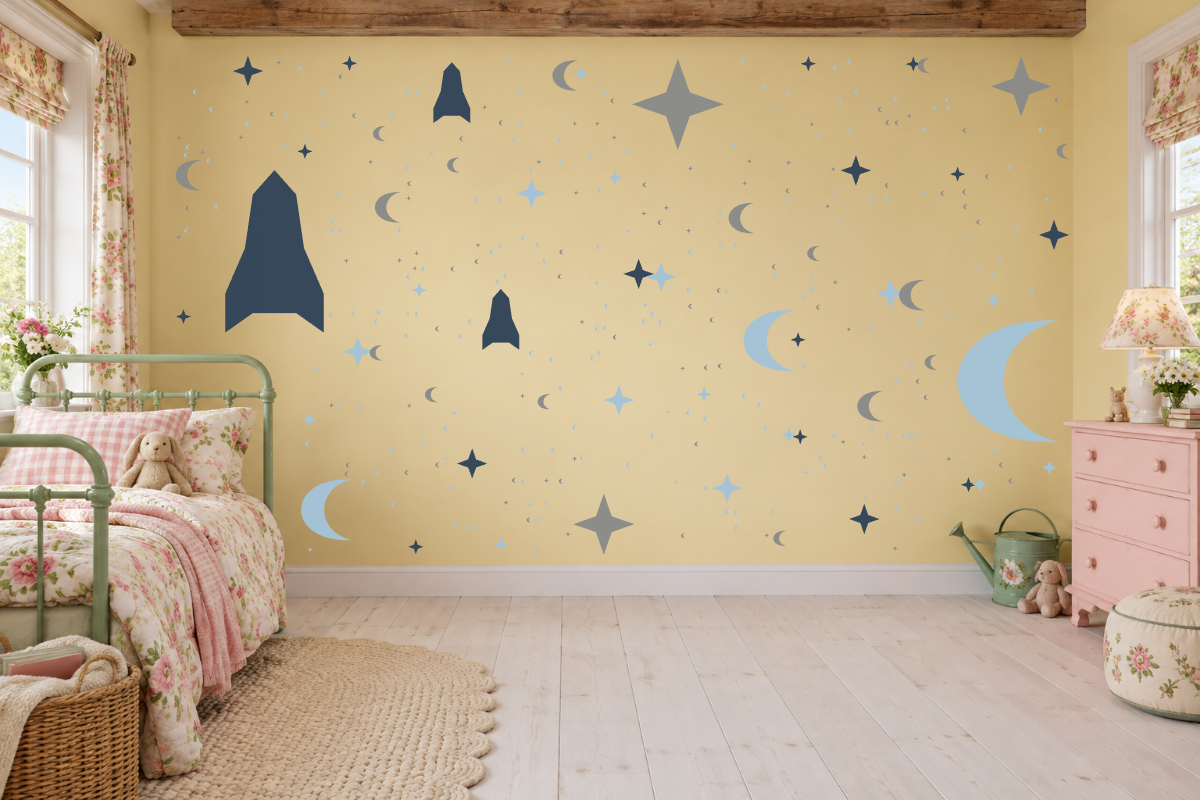 Moon Mission — exact recommended kit arranged in a kids’ room