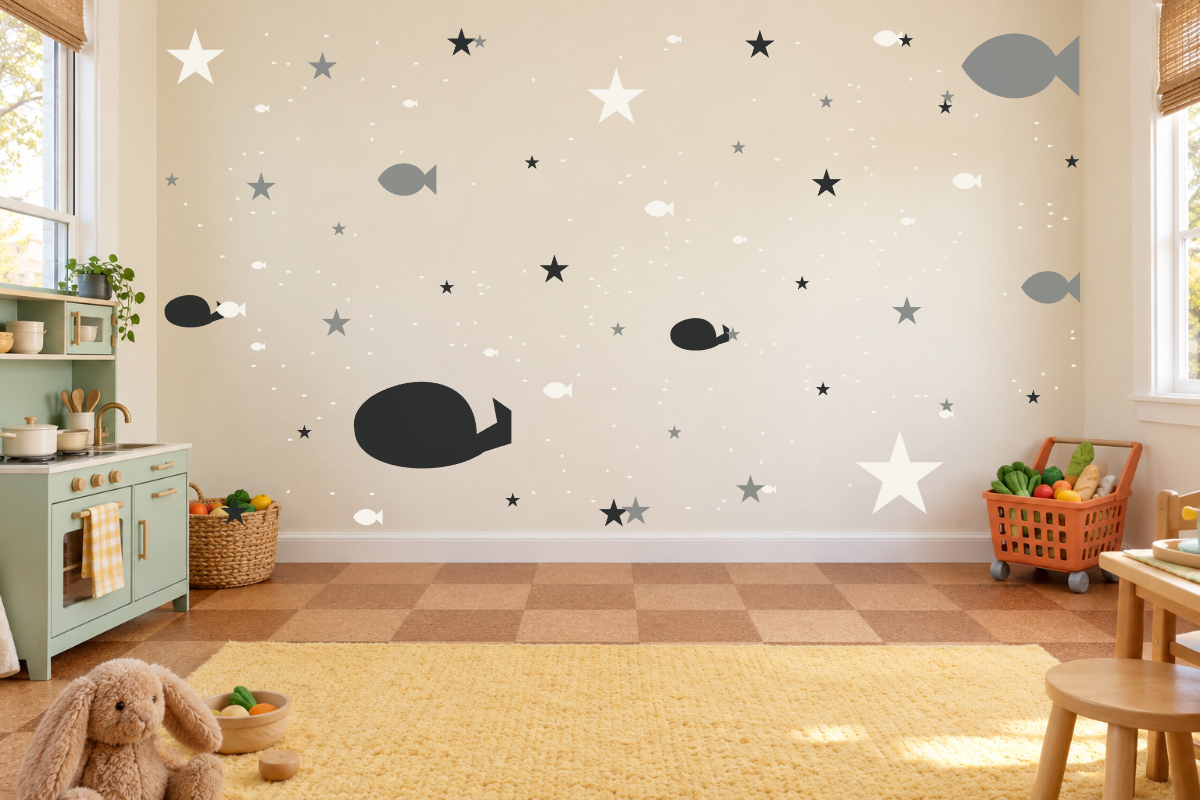 Ocean Friends — exact recommended kit arranged in a kids’ room