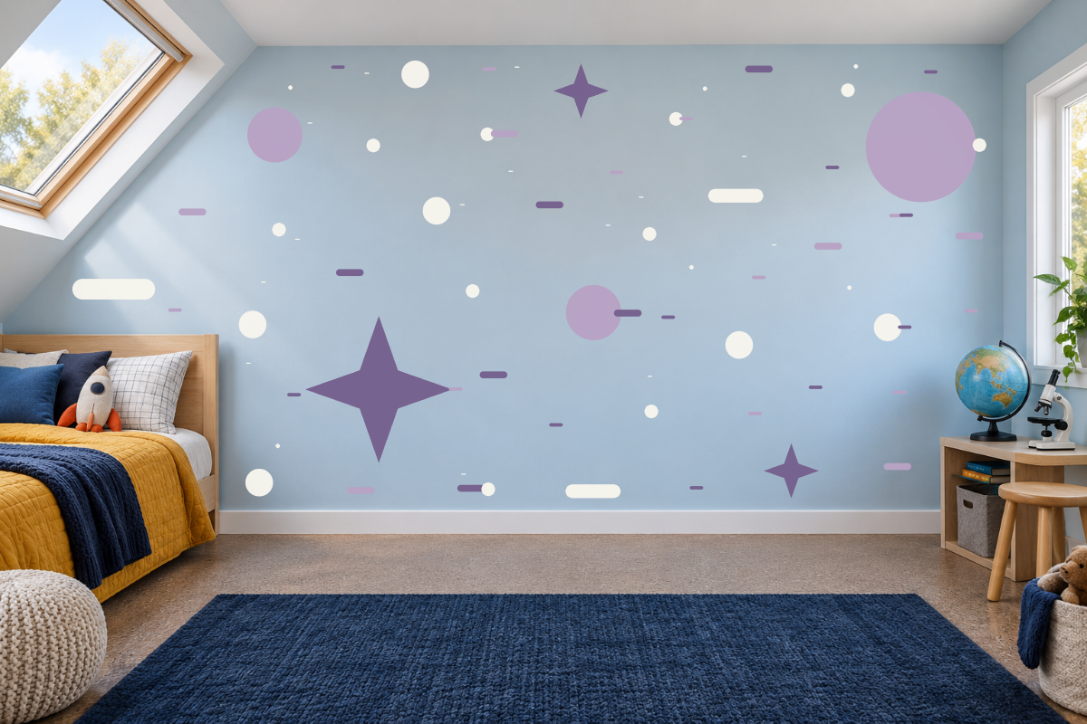 Sparkle Party — exact recommended kit arranged in a kids’ room