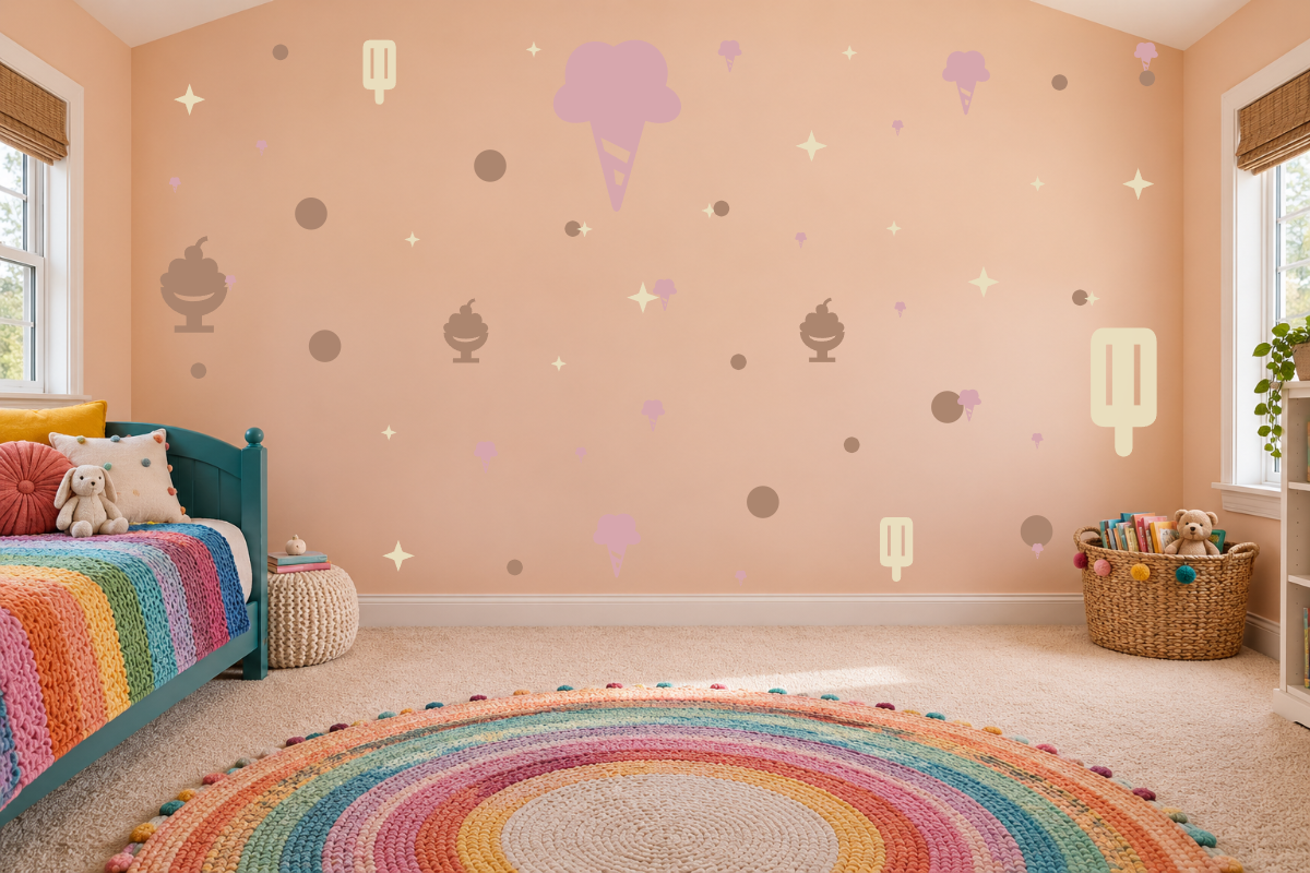 Sweet Treat Parade — exact recommended kit arranged in a kids’ room
